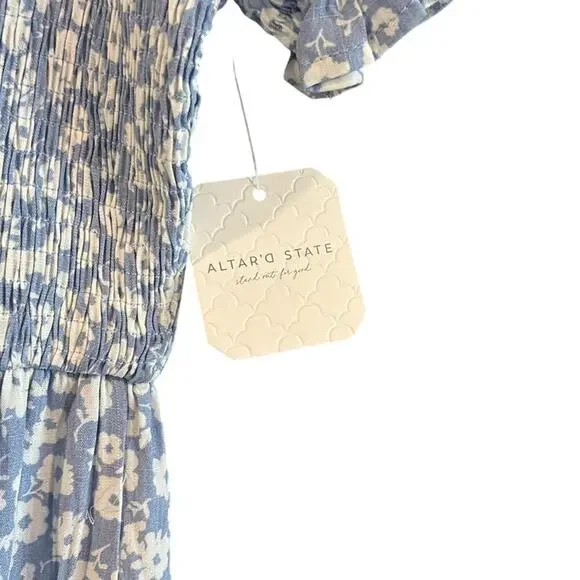 Altar'd State Belle Smocked Floral Dress - Picture 3 of 3